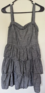 BeBop Rüschen Shirring Rücken grau Kleid Junioren Medium - Bild 1 von 3