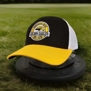 Southern Miss Golden Eagles Snapback Mesh Black Hat One Size - Authentic Cap - Picture 1 of 10