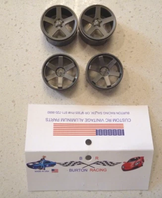 Vintage Rc HPI Micro RS4 Wheels Grey 1/18 Never Installed - Image 1 of 2