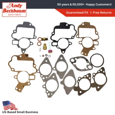 Kit de reconstrucción de carburador Carter 1951 de un solo barril Plymouth con juntas. Foto 1 de 4