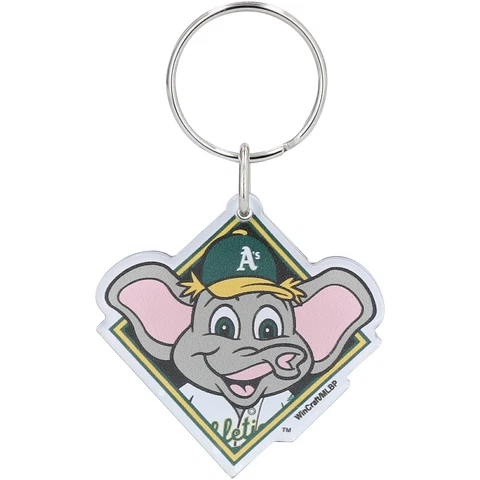WinCraft Oakland Athletics Icon Mascot Design Key Ring Cover