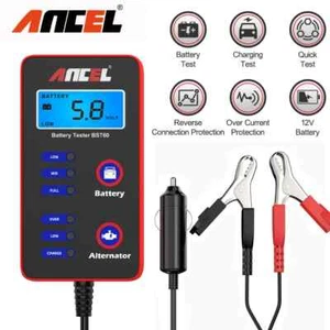ANCEL BST60 12V Digital Car Battery Tester Alternator Charging Cigarette Adapter - Picture 1 of 16