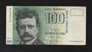 Finnland, 100 Markka, 1986, P-119, Banknote, Jean Sibelius - Bild 1 von 2