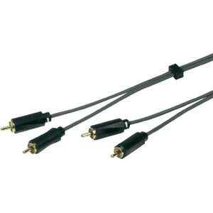 Cable audio 2x Cinch Male - 2x Cinch Male RCA Gold-plated Shielded 1,5m. VIVANCO - Zdjęcie 1 z 4