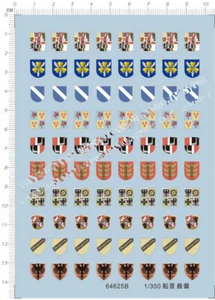 Kit modelo insignia buque de guerra alemán 1/350 calcomanía de agua - Imagen 1 de 1