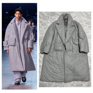 LOUIS VUITTON Virgil Abloh 2019AW Cashmere Blend Oversized Long Coat 52 - Picture 1 of 16