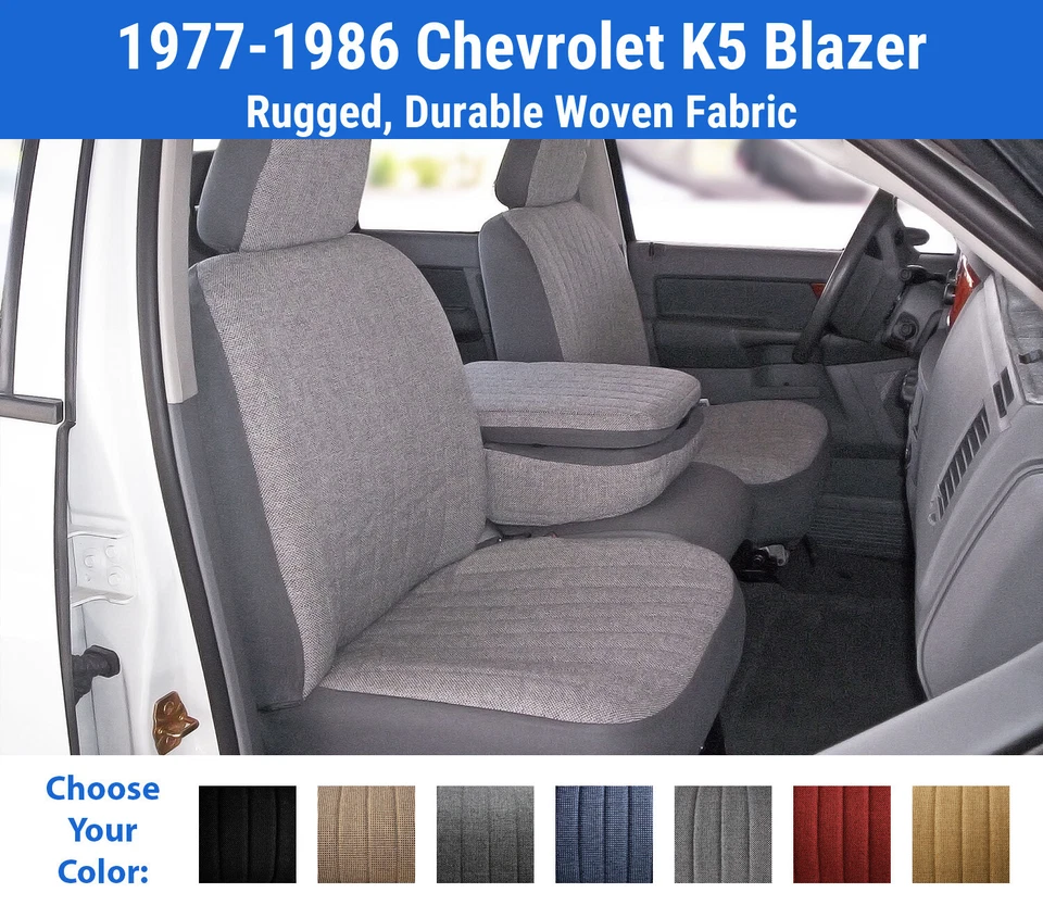 Fundas de asiento Duramax Tweed para Chevrolet K5 Blazer 1977-1986 Foto 1 de 4