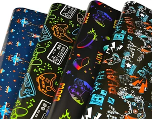Titiweet Gaming Birthday Wrapping Paper for Boys Girls, 12 Sheets Video Game Wra - Picture 1 of 12