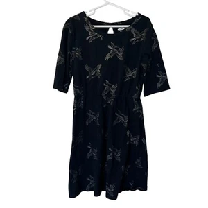 Old Navy Girls Unicorn Dress Medium Size 8 Black and Gold Half Sleeve Casual - Picture 1 of 4