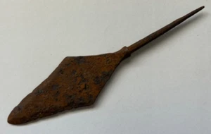 Rare Ancient Roman Javelin large arrowhead tanged ballista bolt head 142mm. - Picture 1 of 4