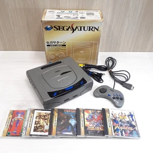 Consola Sega Saturn en caja con mando y 5 juegos Sistema Gris Japonés SB717 - Imagen 1 de 13