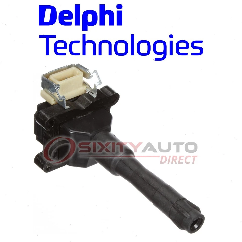 Delphi Ignition Coil for 1992-1995 BMW 325i 2.5L L6 Wire Boot Spark Plug  ds - Imagem 1 de 4
