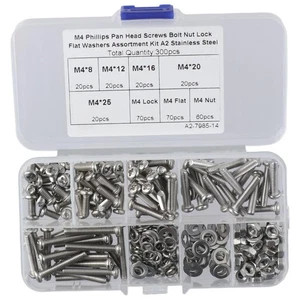 300PCS 8/12/16/20/25mm Bolt Nut Flat Washers Amateurs, Landlords, Repairmen - Picture 1 of 12