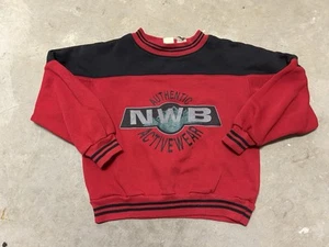 Vintage VTG Northwest Blue NWB Red Long Sleeve Sweatshirt Crewneck Boys Small 8 - Picture 1 of 6