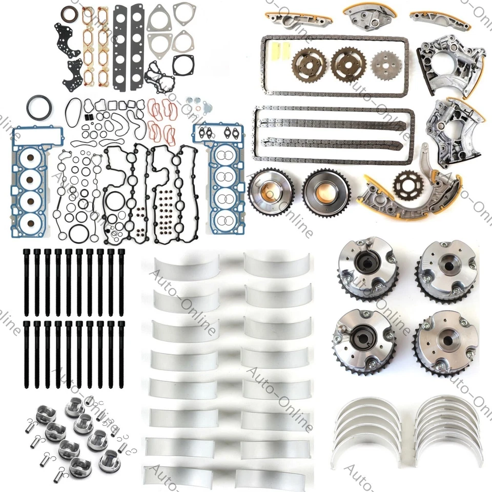 Engine Overhaul Rebuild Kit w/ Timing Gears For Audi S5 Q7 A8 VW Touareg 4.2L V8 Foto 1 de 1