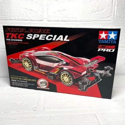 Tamiya Mini 4WD Festa Jaune TKC Special Limited Edition Usato Nero MA Chassis Go - Immagine 1 di 4