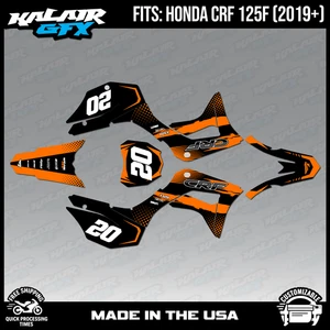 Graphics Kit for Honda CRF125F (2019-2024) CRF 125F Spear Series - Orange - Picture 1 of 4