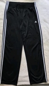 Pantalones deportivos Adidas para hombre negros cintura elástica, talla grande. - Imagen 1 de 5