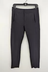 Athleta Stellar Trouser Pants Black Stretch Size 10 High Rise 351310 Pockets - Picture 1 of 12