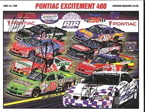 4 Autos on Richmond 400 Magazine, + Ticket, Qualifying round sheet, & Pouch-1998 - Picture 1 of 5