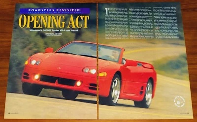MITSUBISHI 1995 3000GT SPYDER VR-4 REVISTA ARTÍCULO CARRETERA Y PISTA CARRETERA PRUEBA Foto 1 de 4
