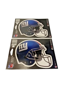 NEW YORK GIANTS NFL HELMET WINDOW DIE-CUT DECAL 5.25" X 6.25" Lot Of 2 - Picture 1 of 2