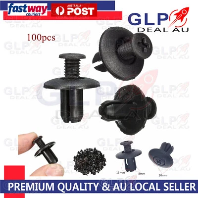 100pcs Bumper Clip Inner Guard Radiator Air Box Scrivet Fit Holden VP VR VS VZ - image 1 of 4