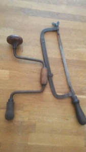 Antique Tools- Saw and Hand Drill - Bild 1 von 5