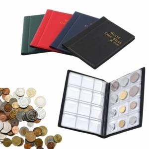 Red 120 Pockets Coin Collection Storage Book Album Money $2 Gold Coins Folder - Picture 1 of 11