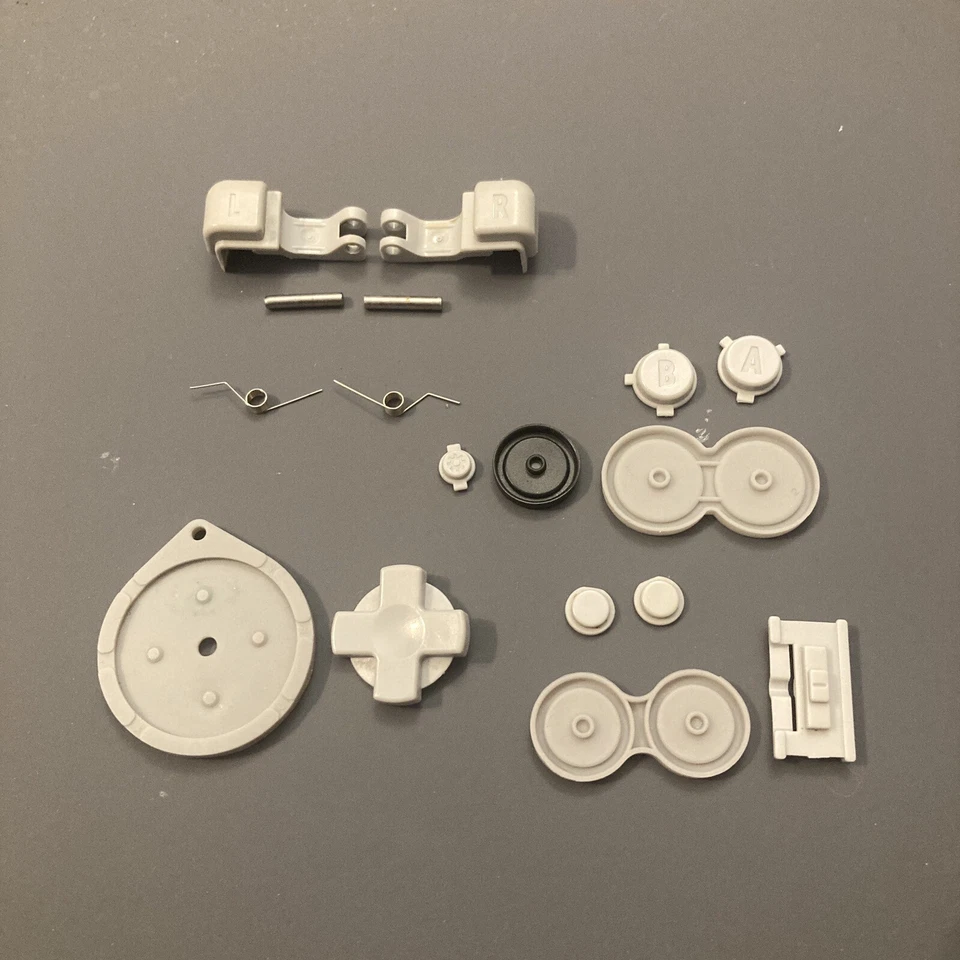 Nintendo Gameboy Advance GBA SP Official OEM Buttons Set L R Triggers & Silicone - Image 1 of 1