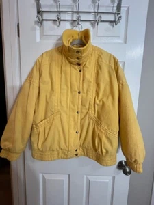 Chaqueta vintage amarilla Top Hitz by Freddi-Gail para mujer talla M, repelente al agua - Imagen 1 de 22