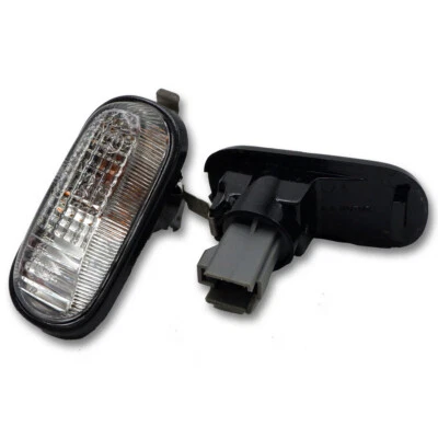 Pair Clear Side Marker Lamp Turn Signal Light Fits Honda Civic City 1992 1995 Foto 1 de 4