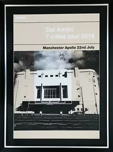 DEL AMITRI Promo Poster Manchester 2018 Seven Cities Tour SIGNED mounted FRAMED - Bild 1 von 10