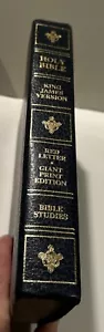 1985 Holy Bible KJV Red Letter Giant Print - Metcalf Bible Studies - Stampley - Imagen 1 de 18