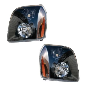 Headlight for 2007-2014 GMC Yukon XL 1500 XL 2500,Clear Lens, 1 Pair Headlamps - Picture 1 of 10