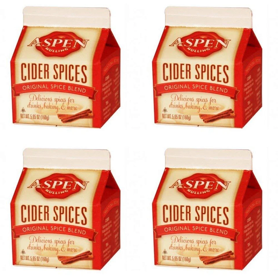 Aspen Mulling Cider Spices - Original Spice Blend 5.65 Oz Carton Pack of 4