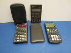 Mixed lot Vintage Texas Instruments Hp 10B TI-83 Plus and  TI Business Analyst