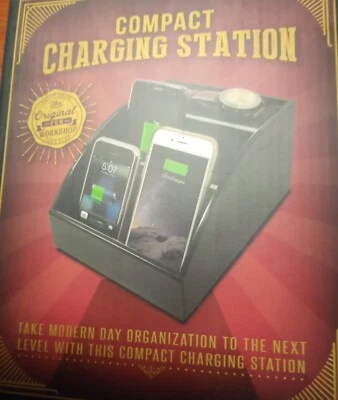 Estación de carga compacta para múltiples electrónicos | Madera maciza | Grandstar Foto 1 de 2