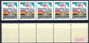 Diner WA Presorted First Class PNC5 Pl S11111 MNH Sc 3208 Back Number 1st Stamp - Picture 1 of 2