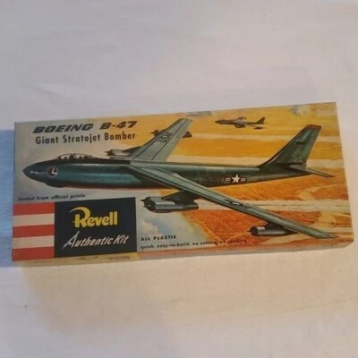 Revell Vintage 1954 B-47 Boeing Giant Stratojet Bomber #H206:97 w Swivel Base - Image 1 of 4
