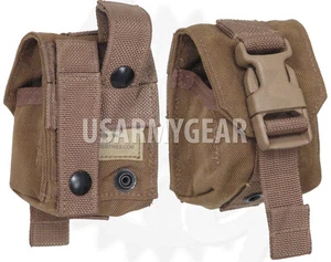 1 Hecho en EE. UU. USMC Marrón Coyote Molle 2 Frag Granada Bolsa Ejército Águila Militar I - Imagen 1 de 10