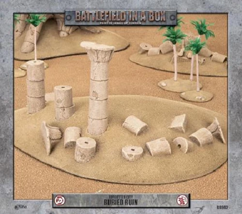 Forgotten City: Buried Ruin (x1) Battlefield in a Box Terrain Flames of War Foto 1 de 1