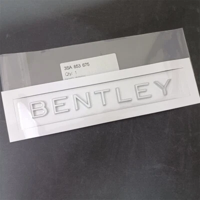 Bentley Continental GT значок сценарий эмблема задний хром серебро эмблема - Изображение 1 из 3