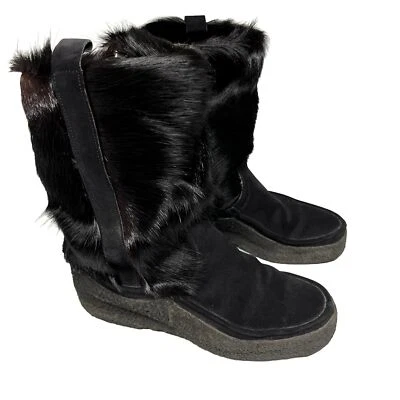 Botas de piel negras vintage Bally Polar para mujer talla 5,5 EU 36 Apres Ski años 70 60 Go-go Foto 1 de 4