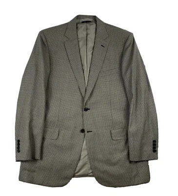Blazer Brioni NM Colosse Current Bronceado Lana Microchecked Talla Para Hombres 42L Nuevo sin Etiquetas Foto 1 de 4