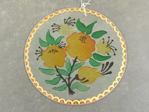 Fensterdeko Glasmalerei Fensterbild Blumenmotiv - Bild 1 von 6