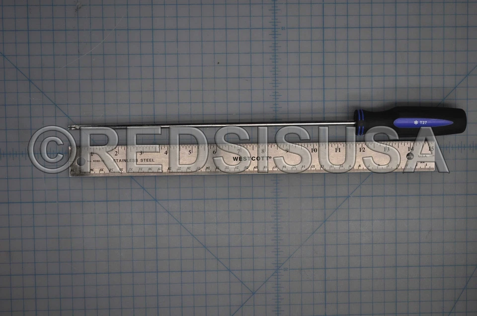 Xcelite T-27 X 11 5/8" Screwdriver For Torx Head Screws,Extra Long Blade XTD27XL - Image 1 of 1