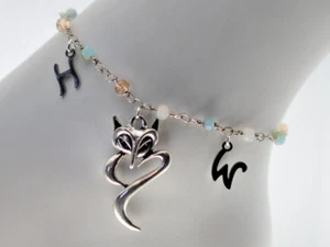 VIXEN Beaded Hot Wife Anklet, Threesome Anklet, MFM FMF Anklet, HotWife Swingers - Picture 1 of 4