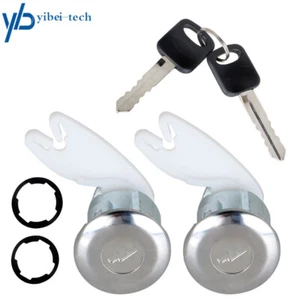 Juego de 2 llaves cerradura de puerta cilindro vaso para camioneta Ford F150 F250 F350 1992-1995 - Imagen 1 de 12