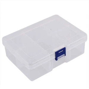 Jewelry Plastic 6 Slots Storage Case Box Organizer Container Holder Clear - Picture 1 of 7